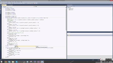 Time lapse of programming pong in visual basics