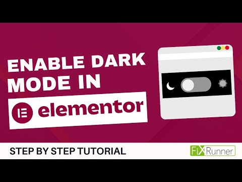 How To Enable Dark Mode In Elementor