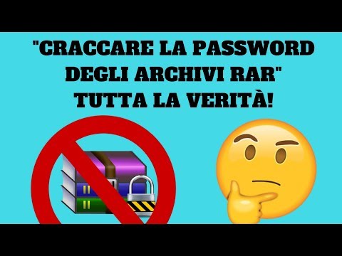 Video: Come Rimuovere Una Password Da Un Archivio