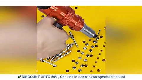 Upgrade Electric Rivet Gun 2.4mm-4.8mm Riveting Adapter Insert Cordless Drill Aluminum Rivet Nut Riv