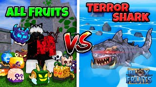 All Devil Fruits VS Terror Sharks in Blox Fruits update 20 | Part 1