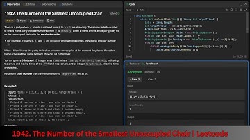 The Number of the Smallest Unoccupied Chair | LeetCode 1942 Solution in JAVA