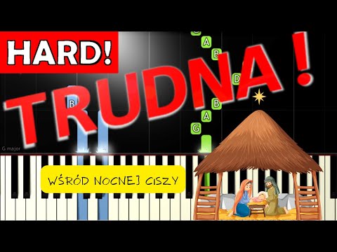 🎹 Wśród nocnej ciszy - Piano Tutorial (TRUDNA! wersja) 🎵 NUTY W OPISIE 🎼