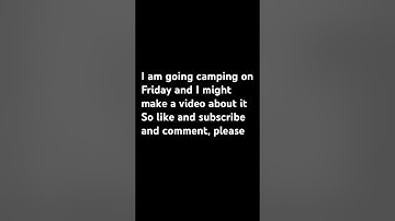 #music Friday camping 🏕️ trip