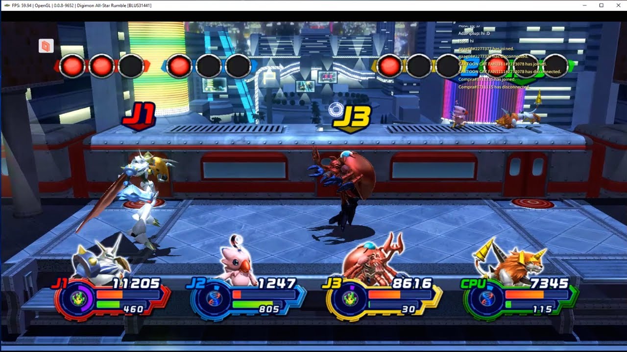 Digimon All-Star Rumble (PS3) - Online Gameplay 4 players with Parsec ...