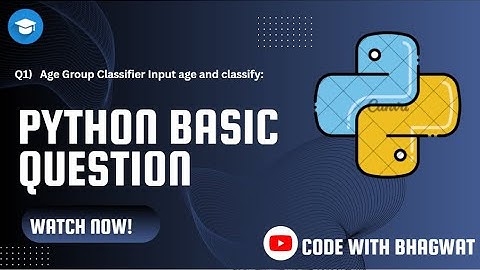 Age Group Classifier | beginner coding program explained | python question serires