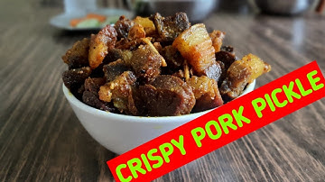 CRISPY PORK PICKLE RECIPE || PORK RECIPE #hukwa_recipe #porkacharrecipe