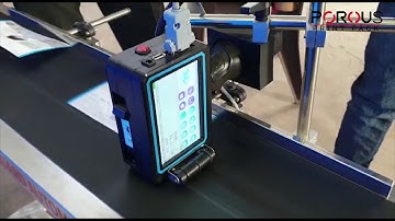 Porous printpack - Handheld machine on conveyor