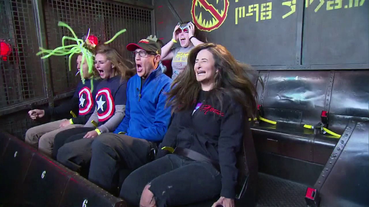 Priscilla Faces Her Fear And Rides Guardians Of Galaxy Mission: Breakout