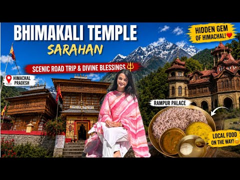 Bhimakali Temple Sarahan🛕| Scenic Road Trip, Snow Mountains, Pahadi Food & Divine Blessings✨