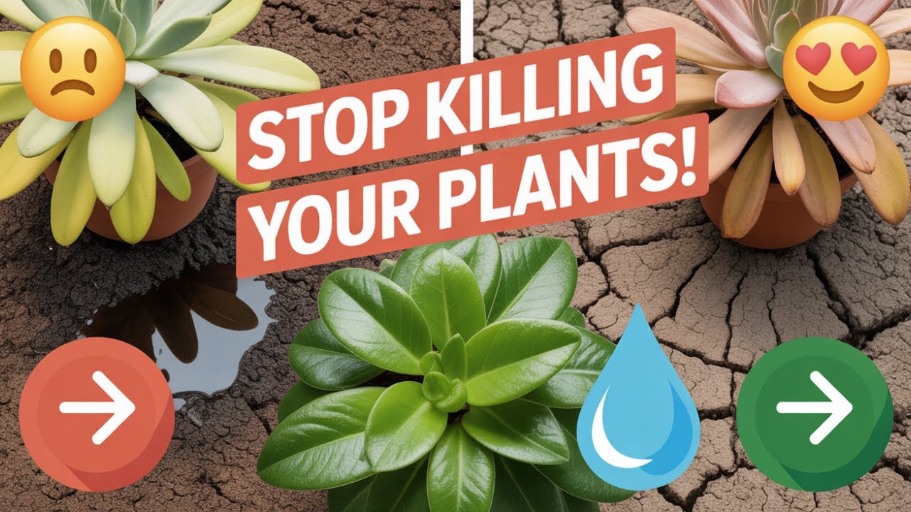 Watering Indoor Plants Correctly | Avoid Overwatering and Underwatering