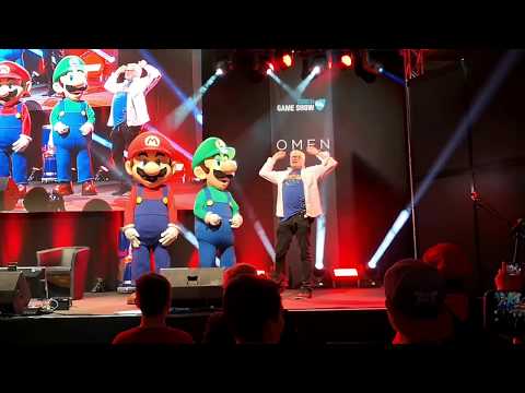 Marios Stimme Charles Martinet An Der Zürich Game Show 2017