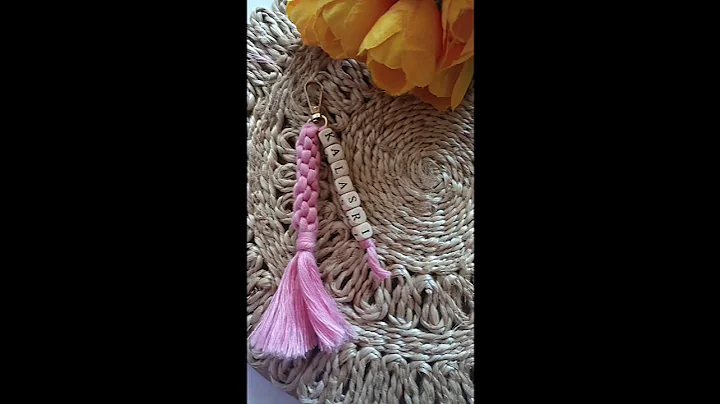 Macrame Keychain  | Step by step tutorial for beginners | Boho style | Diy #macrame