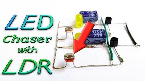 LED chaser with LDR || photo resistor || amazing idea || by es tech knowledge