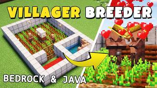 Easy VILLAGER BREEDER in Minecraft 1.14 - 1.21+ (Bedrock &amp; Java)