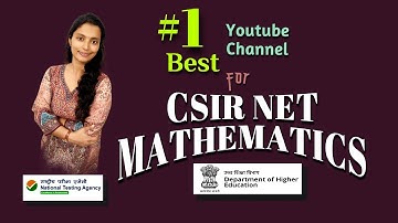 Best Youtube Channel for CSIR NET Maths | by Prof Ishika | Joint UGC CSIR NET Mathematical Sciences