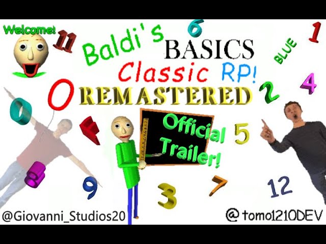 Baldi's Basics Classic Remastered - Release Date Trailer [OFFICIAL] 