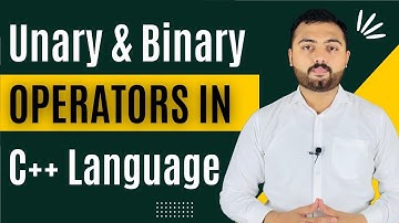 Unary and Binary operators In C++ Language Urdu/Hindi
