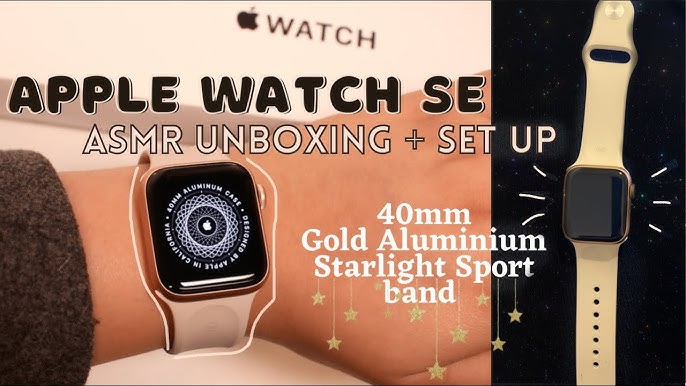 Apple Watch SE (2nd Gen) [GPS 40mm] Smart Watch w/Starlight Aluminum Case &  Starlight Sport Band - S/M. Fitness & Sleep Tracker, Crash Detection