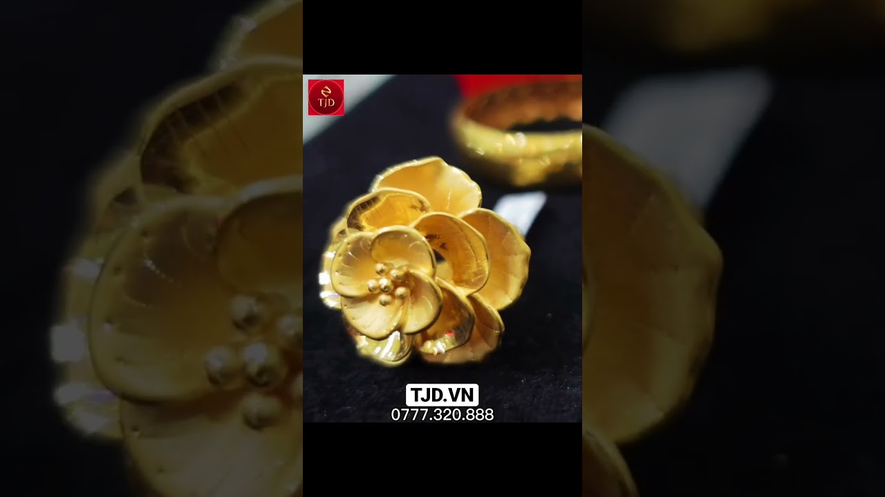 Nhẫn Vàng Nữ 24k(9999) Bông Hoa và Chim Công Cực Đẹp... - youtube