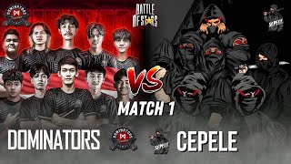 LAGA PANAS!! SEPELE VS DOMINATOR DI MATCH 1 DI BATTLE OF STARS : QUALIFIER DAY 2 ROUND 2