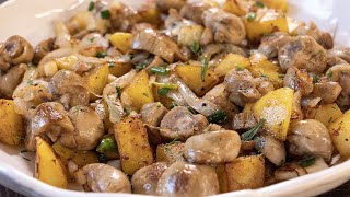 Так готовила моя мама Рецепт жаренной картошки и телячьих почек по деревенски