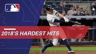 Statcast measures the hardest hits of 2018