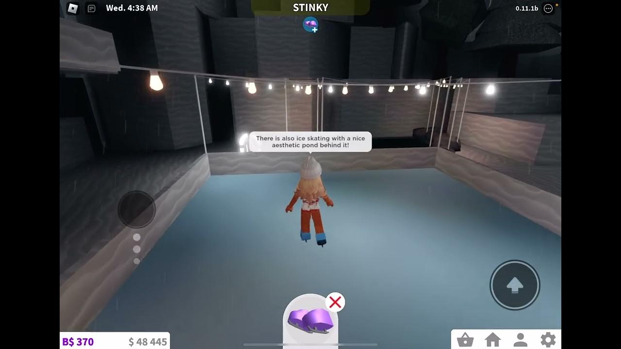 Bloxburg ice skating YouTube