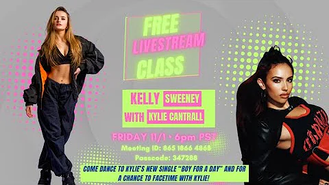 "Boy For A Day"| Kylie Cantrall | Kelly Sweeney Choreo- FREE LIVESTREAM DANCE CLASS