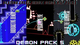 Beating Every Single Demon Map Packs (Part 6: Demon Pack 5) | Geometry Dash