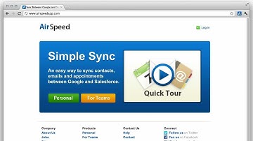 AirSpeed - Sync Between Google and Salesforce