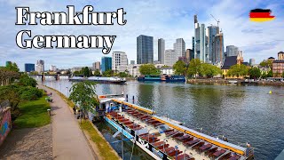 🇩🇪 Frankfurt am Main, Germany - Walking Tour in Spring 2024