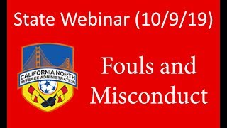Fouls and Misconduct - CNRA Webinars