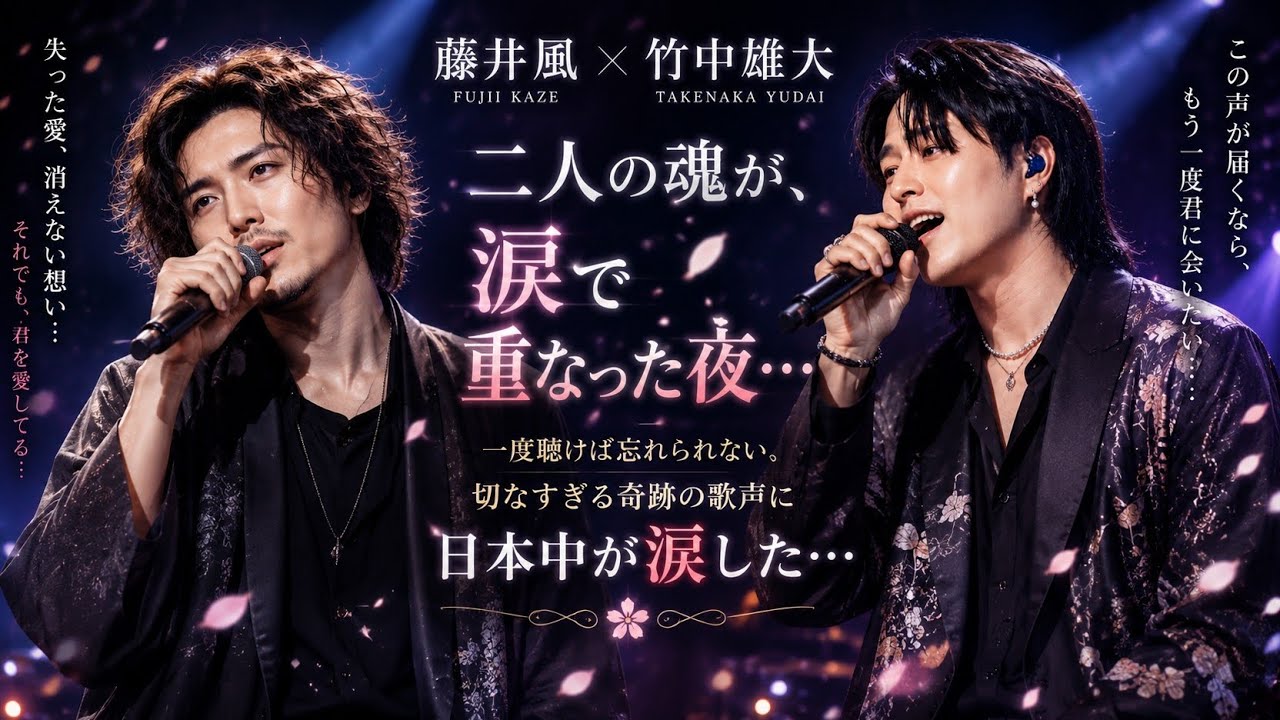 😭🎤【藤井風 × 竹中雄大】二人の魂が涙で重なった夜…💔 一度聴けば