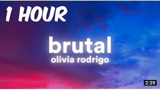 Olivia Rodrigo - brutal  [1hour]
