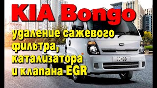 KIA Bongo 2.5 diesel: удаление сажевого фильтра, катализатора и клапана ЕГР