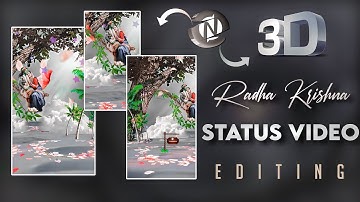 How to make 3D 4K Radha Krishna status video | couple love 3D status video tutorial Like Node Video