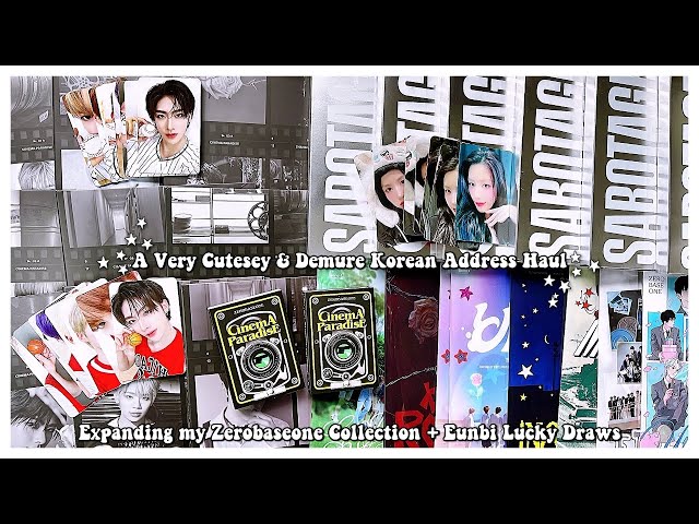 A Very Cutesy & Demure Korean Address Haul ✰ Starting OT9