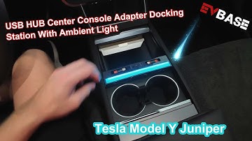 Model Y Juniper USB HUB Center Console Adapter Docking Station With Ambient Light for Tesla
