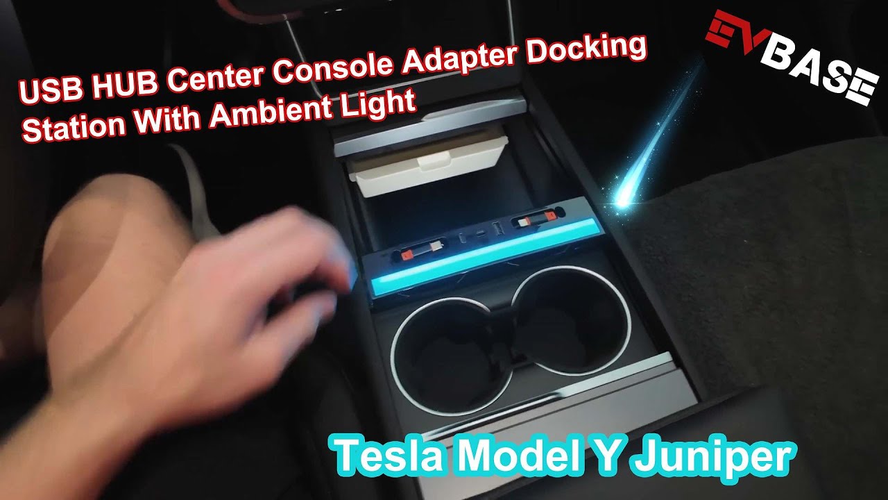 Model Y Juniper USB HUB Center Console Adapter Docking Station With ...