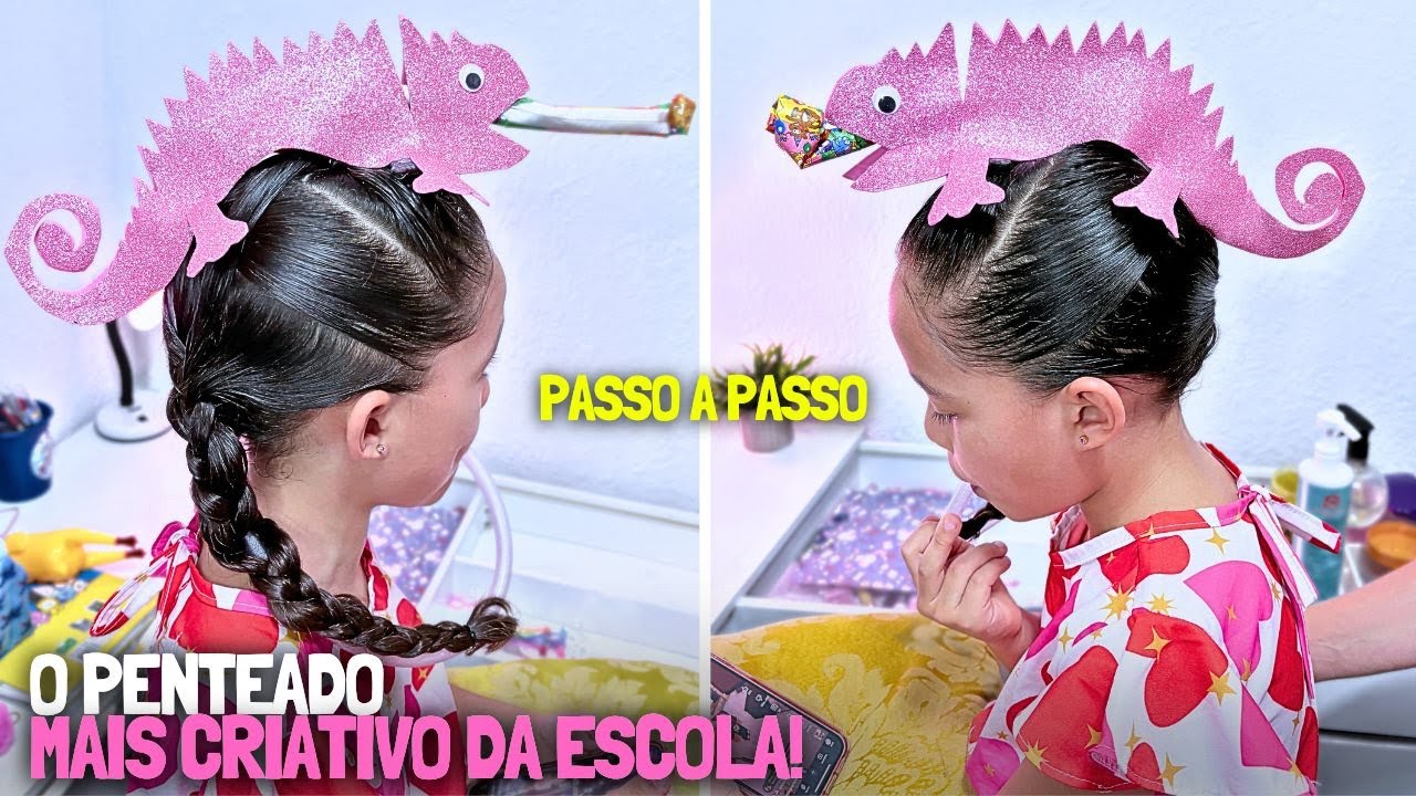 Cabelo Maluco de Camaleão | Ideia Criativa e Divertida para o Dia do penteado Maluco