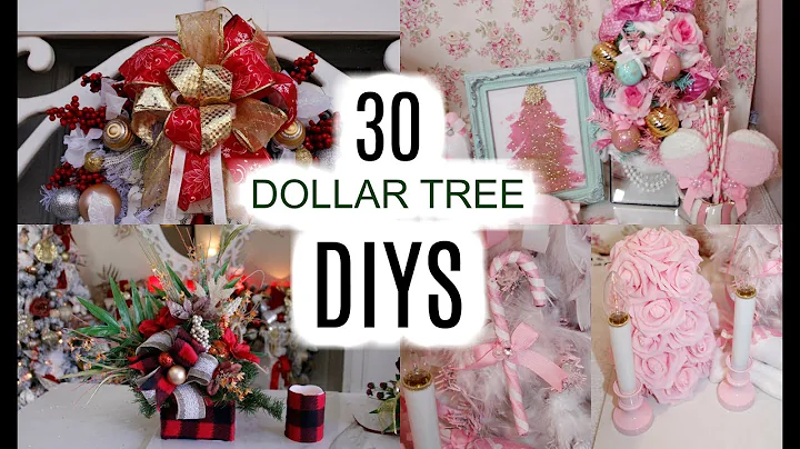 🎄30 DOLLAR TREE CHRISTMAS CRAFTS 🎄 WREATHS, CENTERPIECE, BOWS, ORNAMENTS...