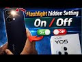 Vivo Y05 Flashlight Hidden setting || How to turn On/Off Flashlight Setting 