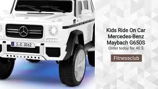 Luxury on Wheels: JOYLDIAS Mercedes-Benz Maybach G650S Kids Ride-On Review!