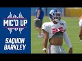 Saquon Barkley Mic'd up at Training Camp | New York Giants