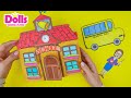 Paper dolls School in Album Easy Crafts &amp; DIY