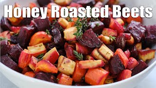 Honey Roasted Beets, Carrots and Parsnips | Sheet Pan Side Dish