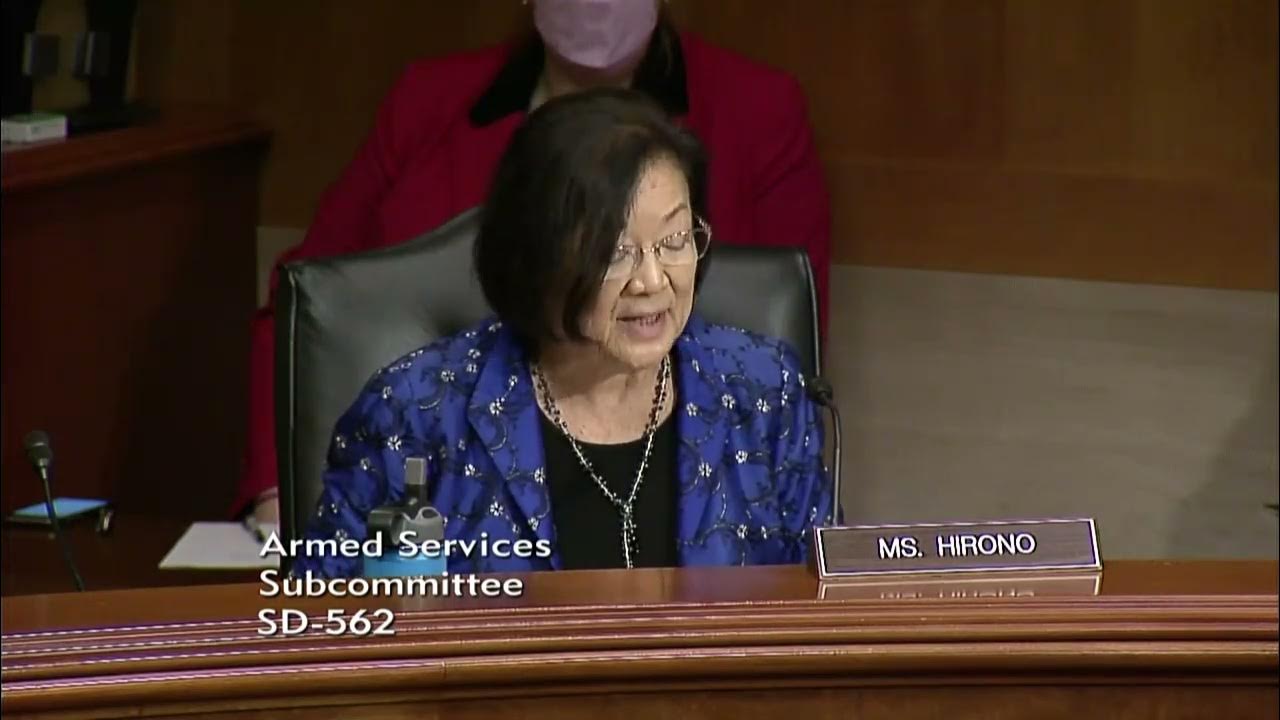 Senator Hirono Remarks at Personnel NDAA Markup YouTube