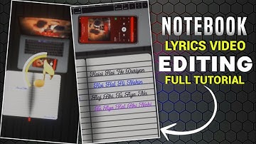 Notebook Lyrics Video Editing | Trending Lyrics Video Editing | Alight Motion Video Editing Tutorial