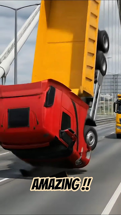 Truk Oleng Mobil Dump Truck Aksi Jumping Sempurna   Joget !! #truckspotting #vfx